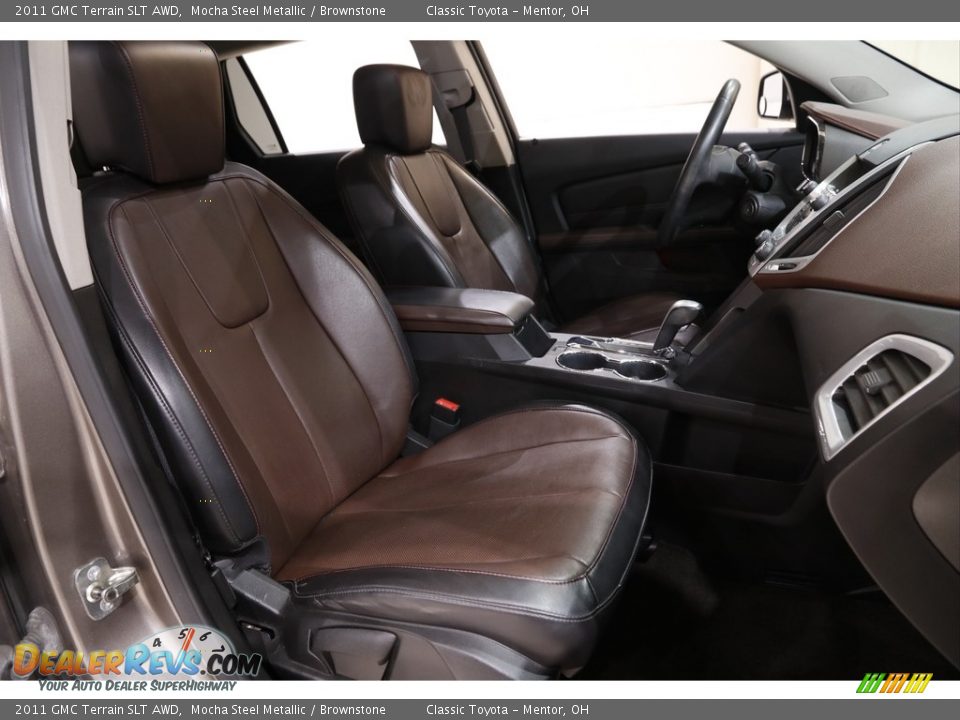 2011 GMC Terrain SLT AWD Mocha Steel Metallic / Brownstone Photo #13