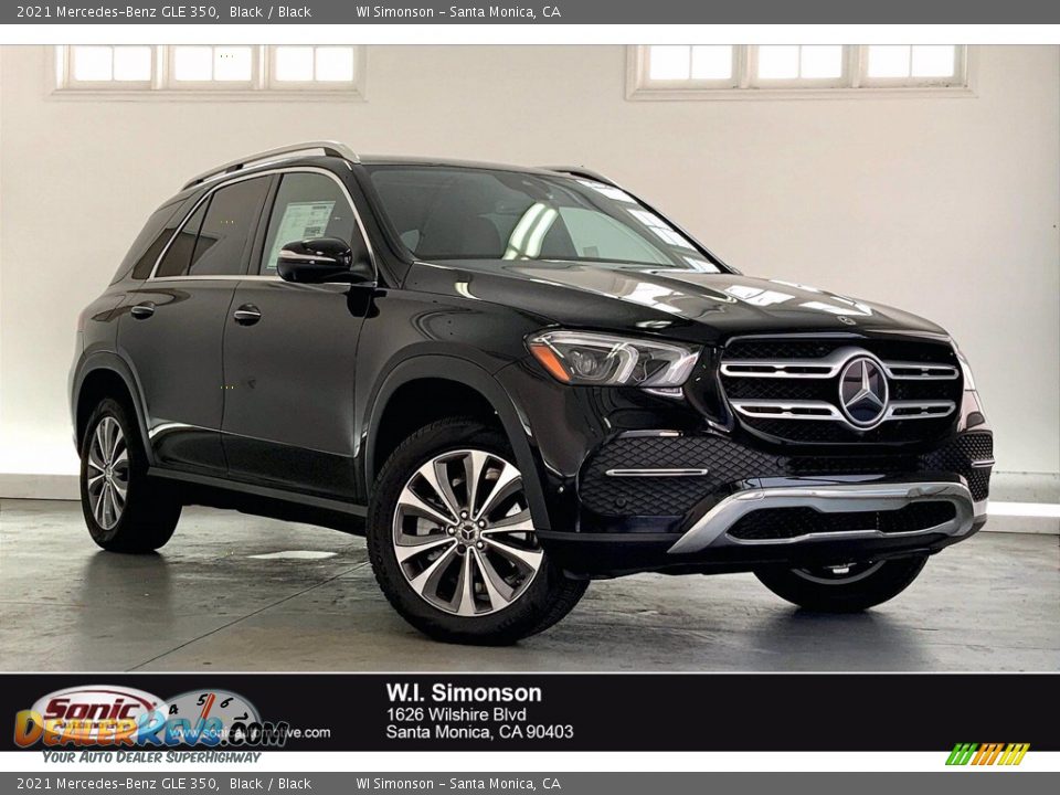 2021 Mercedes-Benz GLE 350 Black / Black Photo #1