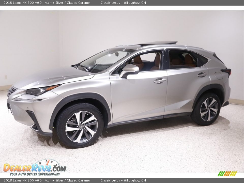 2018 Lexus NX 300 AWD Atomic Silver / Glazed Caramel Photo #3