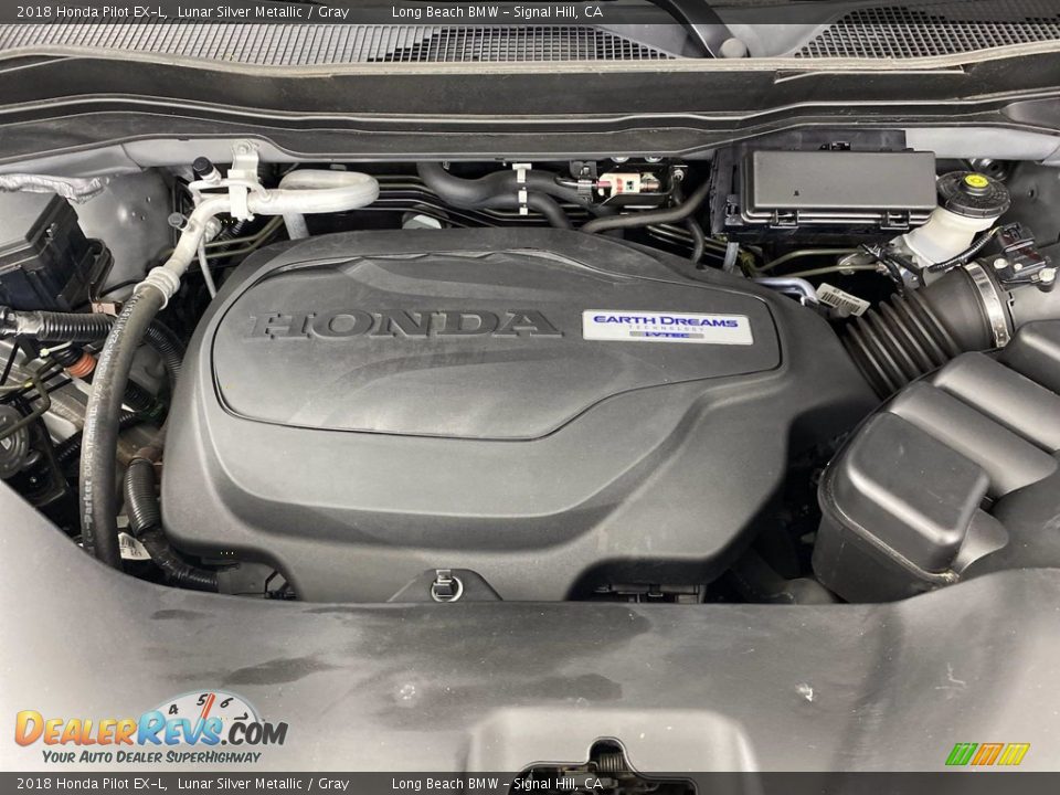 2018 Honda Pilot EX-L Lunar Silver Metallic / Gray Photo #12