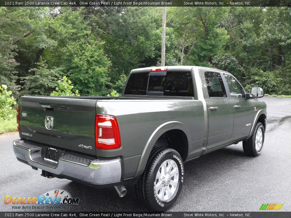 2021 Ram 2500 Laramie Crew Cab 4x4 Olive Green Pearl / Light Frost Beige/Mountain Brown Photo #6