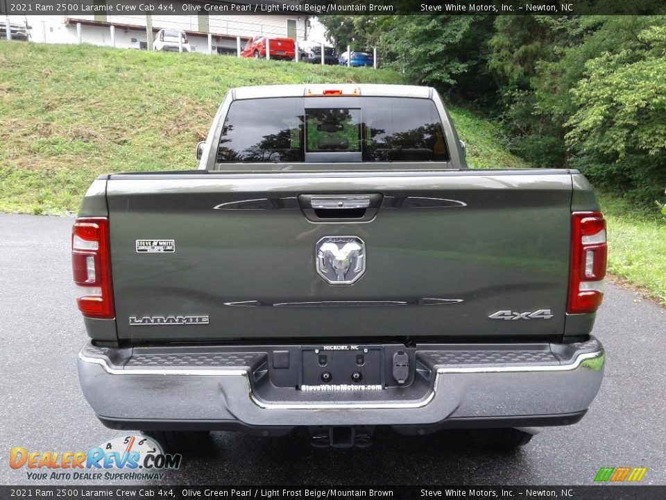 2021 Ram 2500 Laramie Crew Cab 4x4 Olive Green Pearl / Light Frost Beige/Mountain Brown Photo #7
