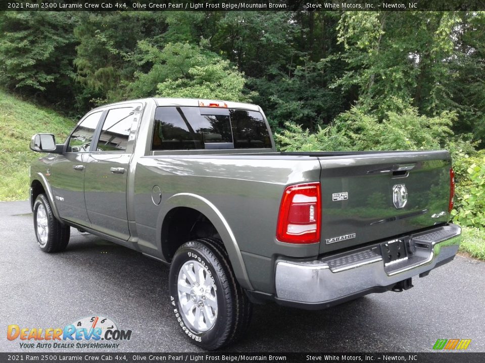 2021 Ram 2500 Laramie Crew Cab 4x4 Olive Green Pearl / Light Frost Beige/Mountain Brown Photo #9