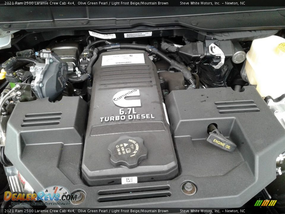 2021 Ram 2500 Laramie Crew Cab 4x4 Olive Green Pearl / Light Frost Beige/Mountain Brown Photo #10