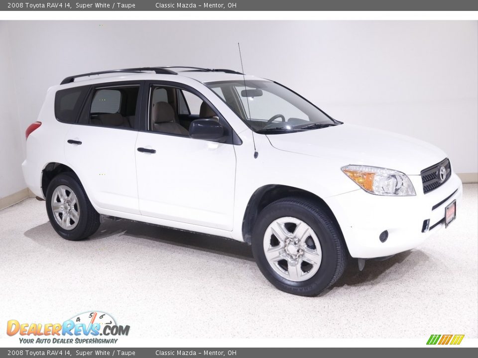 2008 Toyota RAV4 I4 Super White / Taupe Photo #1