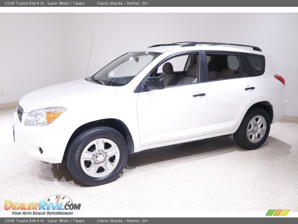 2008 Toyota RAV4 I4 Super White / Taupe Photo #3