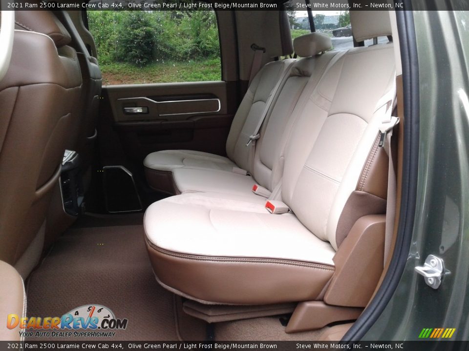 Rear Seat of 2021 Ram 2500 Laramie Crew Cab 4x4 Photo #14