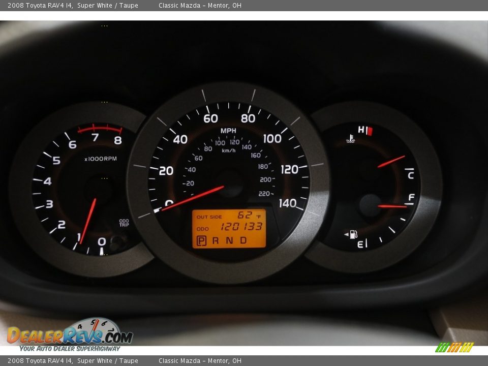 2008 Toyota RAV4 I4 Super White / Taupe Photo #7