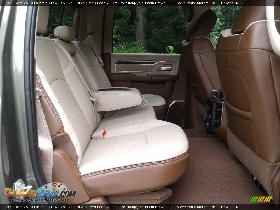 Rear Seat of 2021 Ram 2500 Laramie Crew Cab 4x4 Photo #16