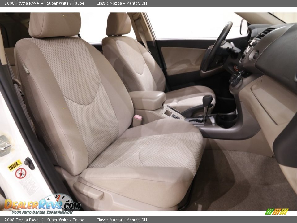 2008 Toyota RAV4 I4 Super White / Taupe Photo #10