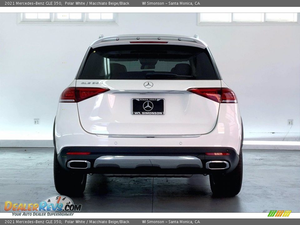 2021 Mercedes-Benz GLE 350 Polar White / Macchiato Beige/Black Photo #3