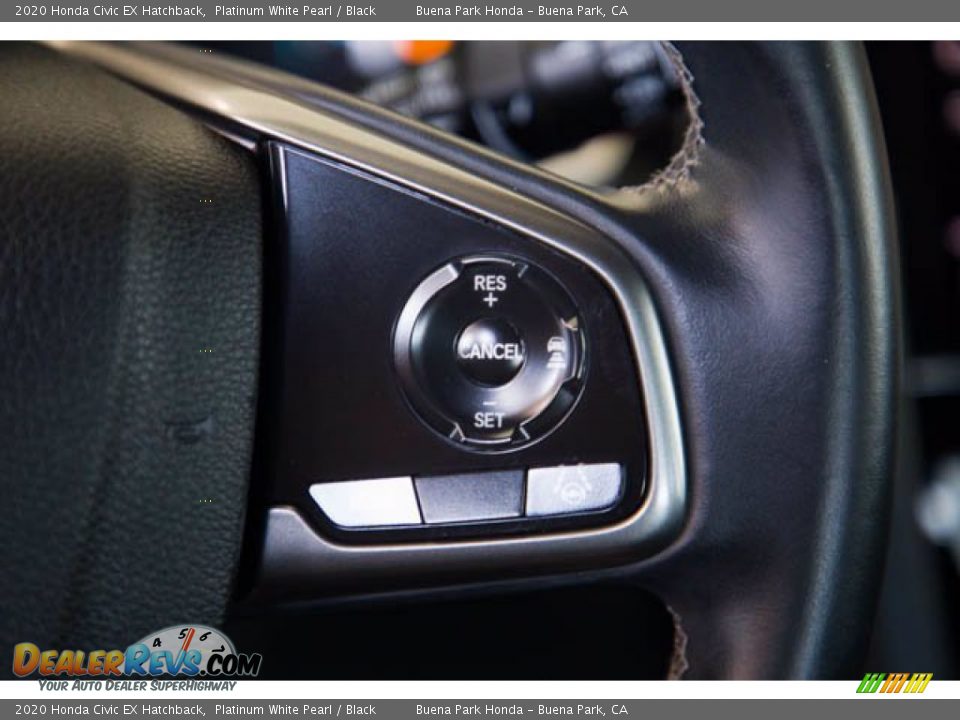 2020 Honda Civic EX Hatchback Platinum White Pearl / Black Photo #15