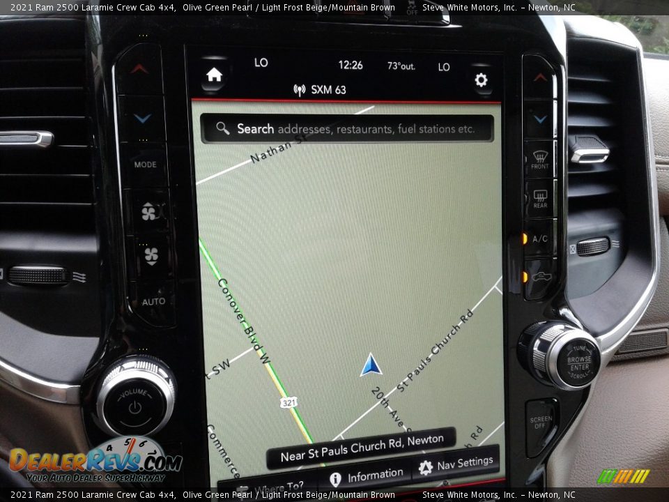 Navigation of 2021 Ram 2500 Laramie Crew Cab 4x4 Photo #25