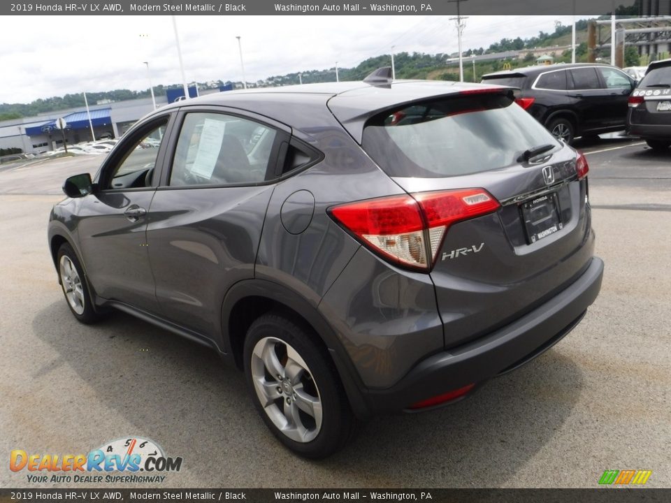 2019 Honda HR-V LX AWD Modern Steel Metallic / Black Photo #7