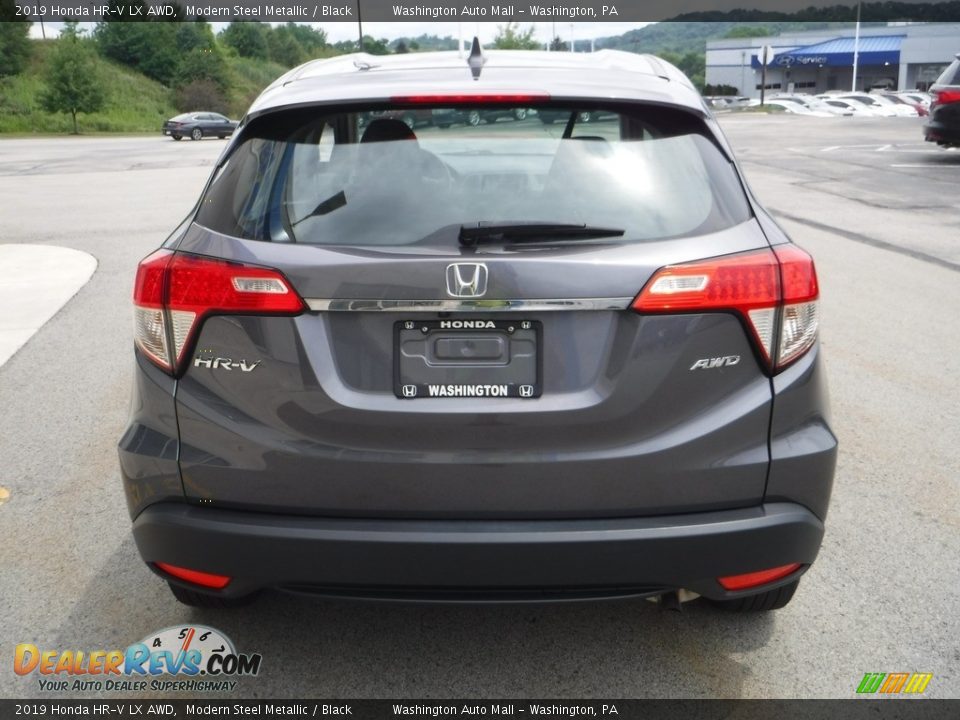 2019 Honda HR-V LX AWD Modern Steel Metallic / Black Photo #8