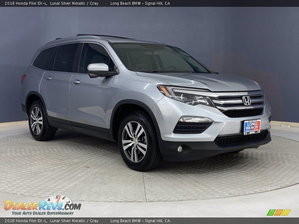 2018 Honda Pilot EX-L Lunar Silver Metallic / Gray Photo #36