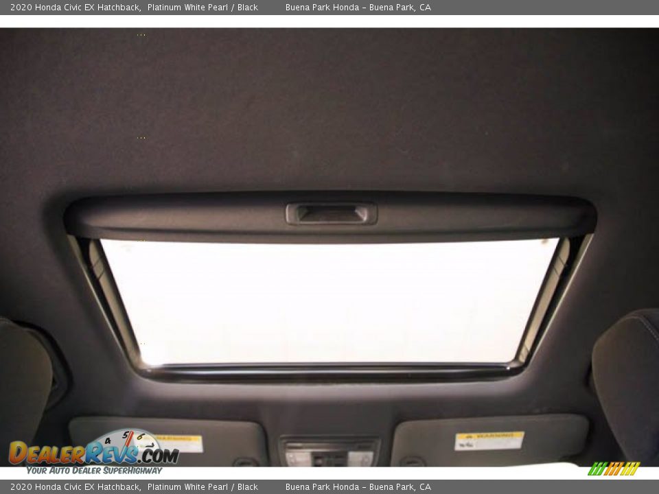2020 Honda Civic EX Hatchback Platinum White Pearl / Black Photo #19
