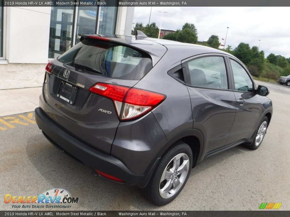 2019 Honda HR-V LX AWD Modern Steel Metallic / Black Photo #9