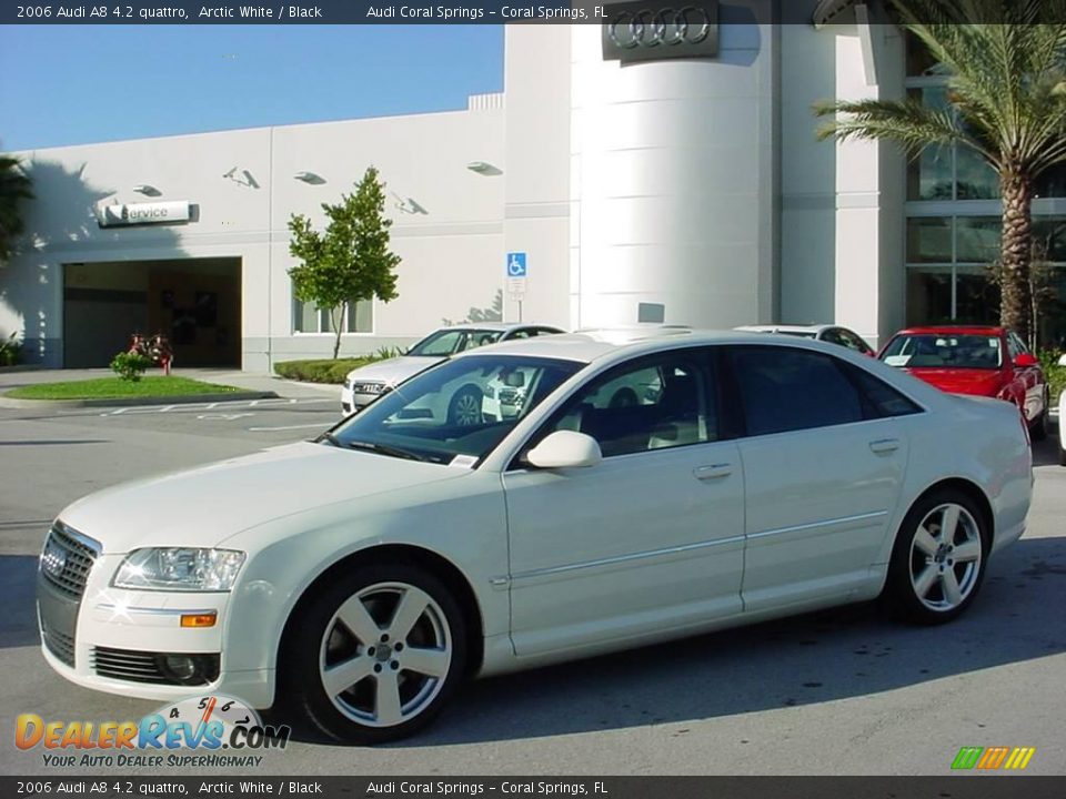 2006 Audi A8 4.2 quattro Arctic White / Black Photo #2