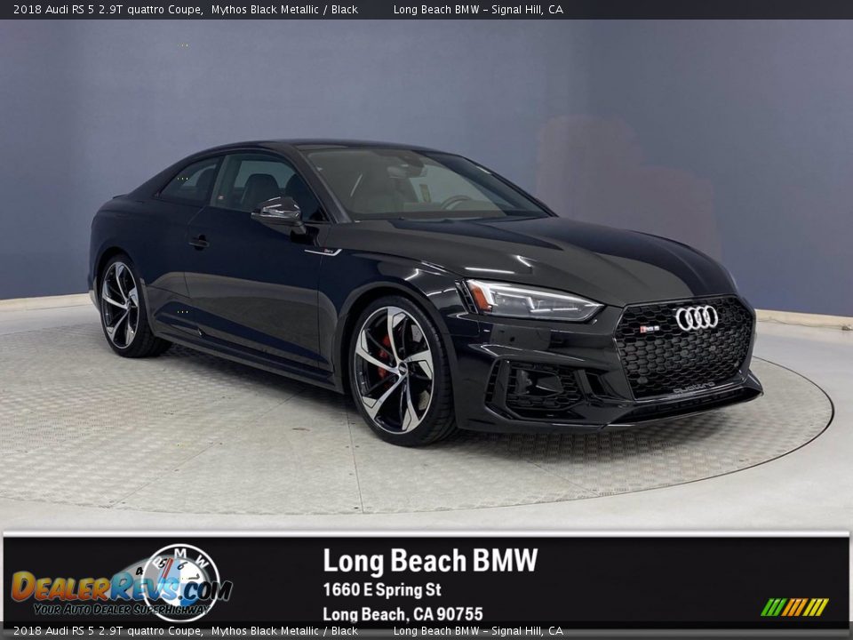 2018 Audi RS 5 2.9T quattro Coupe Mythos Black Metallic / Black Photo #1