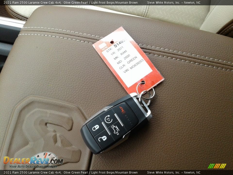2021 Ram 2500 Laramie Crew Cab 4x4 Olive Green Pearl / Light Frost Beige/Mountain Brown Photo #34