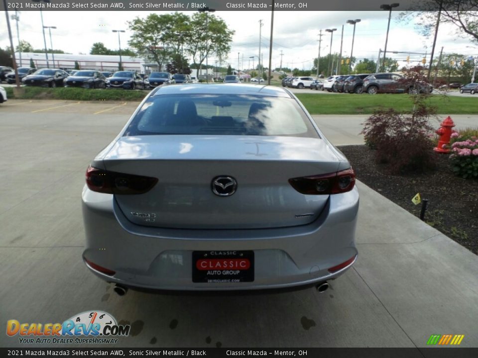 2021 Mazda Mazda3 Select Sedan AWD Sonic Silver Metallic / Black Photo #5