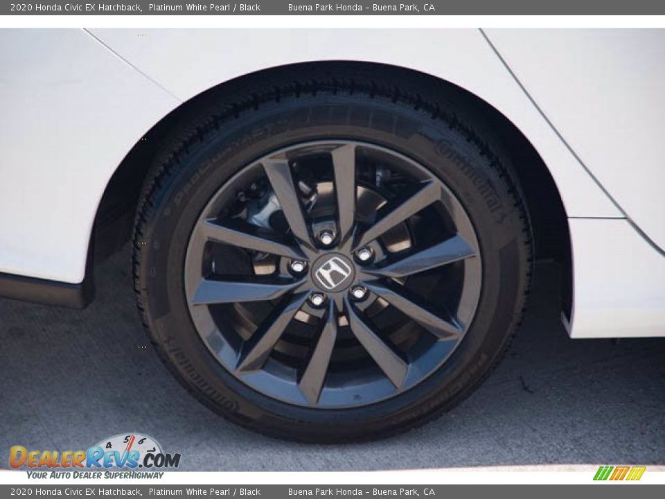 2020 Honda Civic EX Hatchback Platinum White Pearl / Black Photo #36