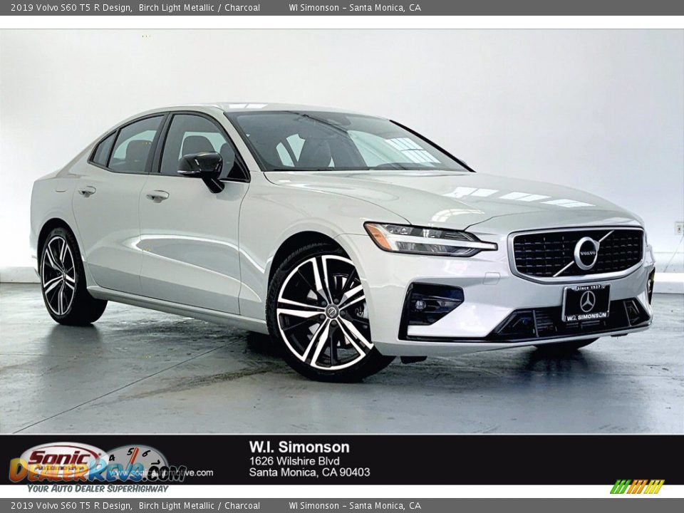 2019 Volvo S60 T5 R Design Birch Light Metallic / Charcoal Photo #1