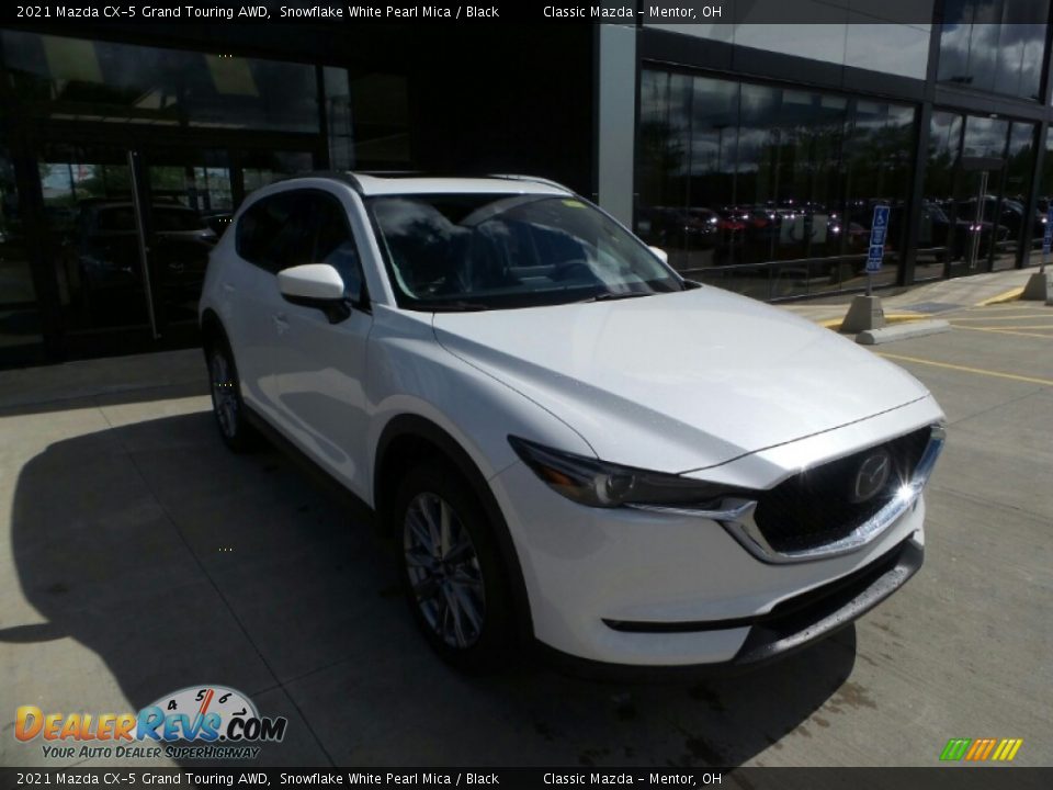 2021 Mazda CX-5 Grand Touring AWD Snowflake White Pearl Mica / Black Photo #1