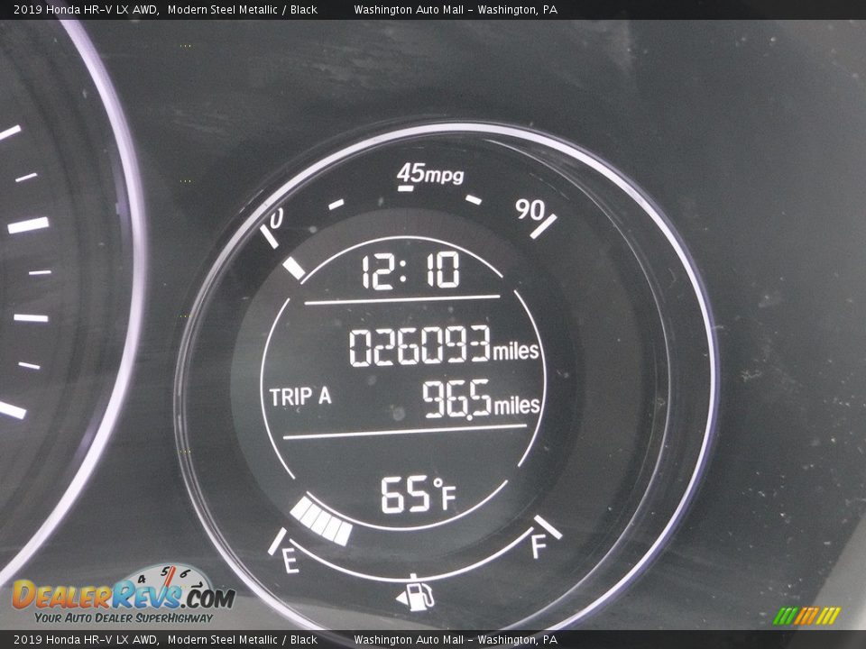 2019 Honda HR-V LX AWD Modern Steel Metallic / Black Photo #28
