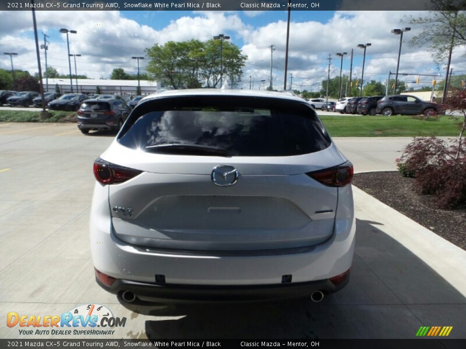 2021 Mazda CX-5 Grand Touring AWD Snowflake White Pearl Mica / Black Photo #5
