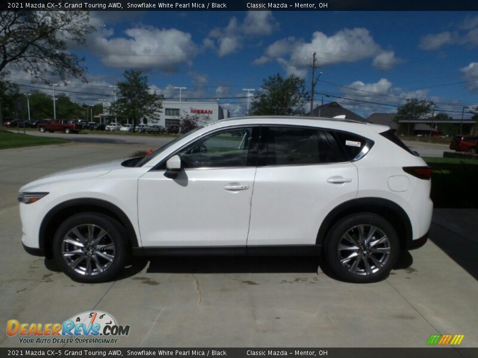 2021 Mazda CX-5 Grand Touring AWD Snowflake White Pearl Mica / Black Photo #6