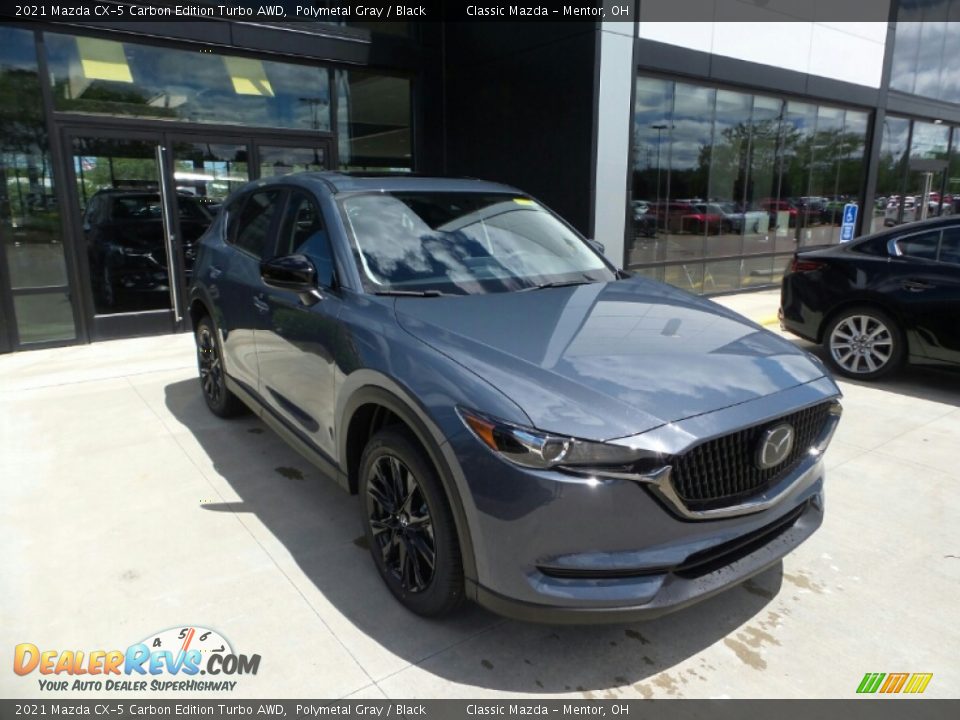 2021 Mazda CX-5 Carbon Edition Turbo AWD Polymetal Gray / Black Photo #1