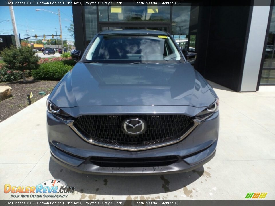 2021 Mazda CX-5 Carbon Edition Turbo AWD Polymetal Gray / Black Photo #2
