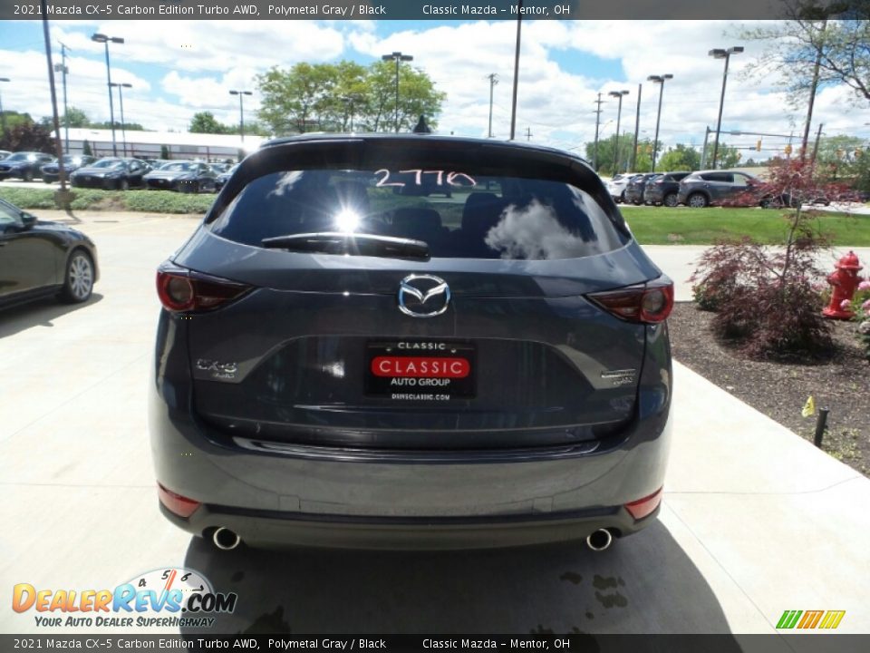 2021 Mazda CX-5 Carbon Edition Turbo AWD Polymetal Gray / Black Photo #5