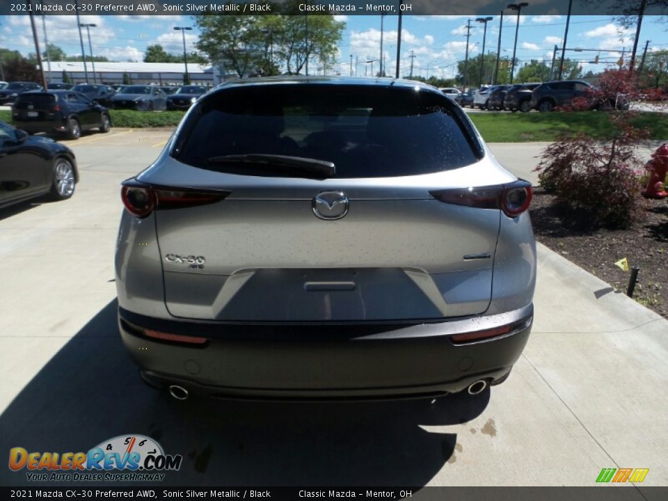 2021 Mazda CX-30 Preferred AWD Sonic Silver Metallic / Black Photo #5