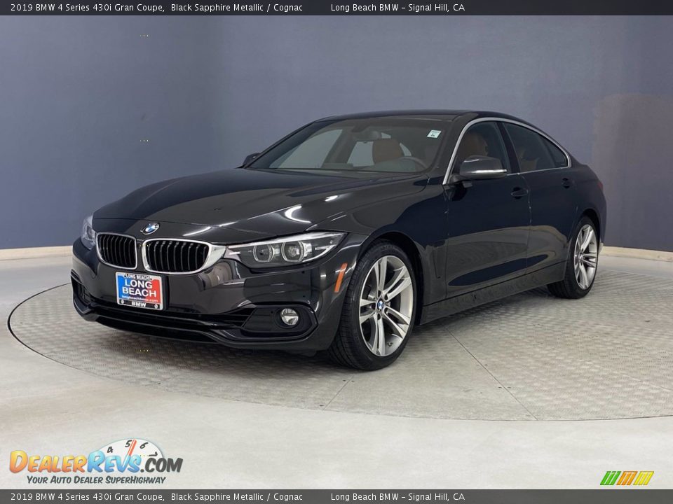 2019 BMW 4 Series 430i Gran Coupe Black Sapphire Metallic / Cognac Photo #3