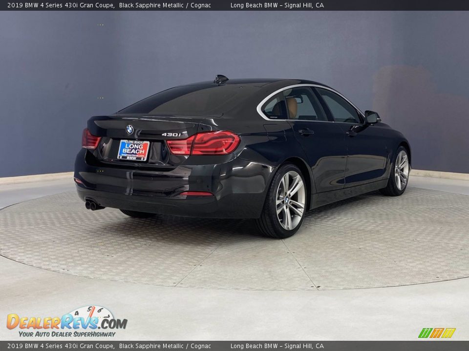 2019 BMW 4 Series 430i Gran Coupe Black Sapphire Metallic / Cognac Photo #5