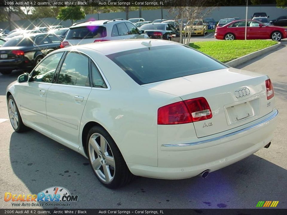 2006 Audi A8 4.2 quattro Arctic White / Black Photo #3
