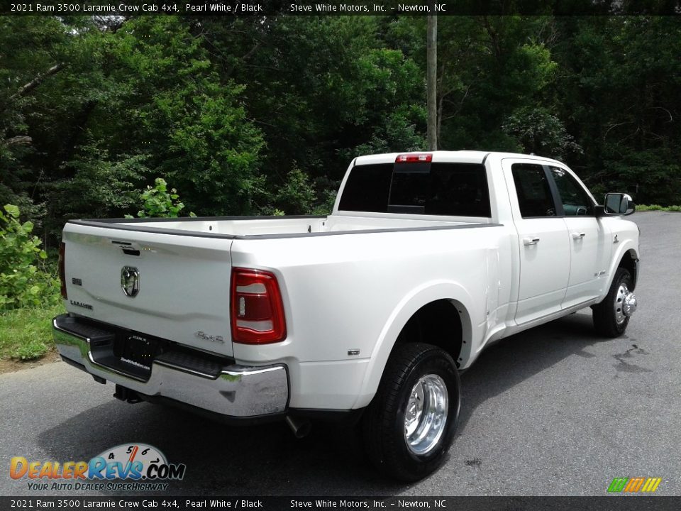 2021 Ram 3500 Laramie Crew Cab 4x4 Pearl White / Black Photo #6