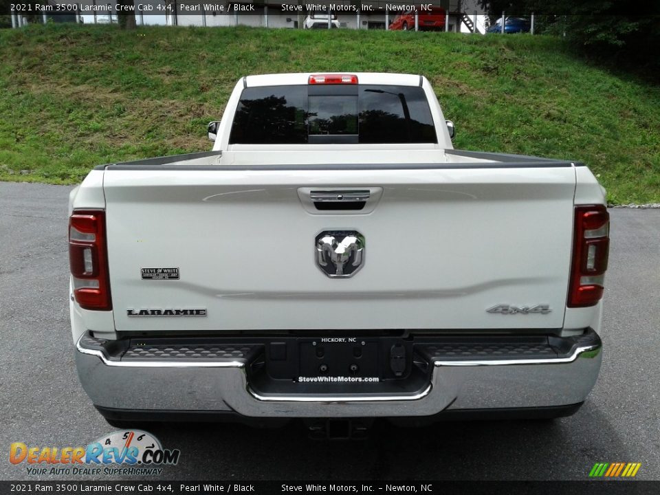 2021 Ram 3500 Laramie Crew Cab 4x4 Pearl White / Black Photo #7