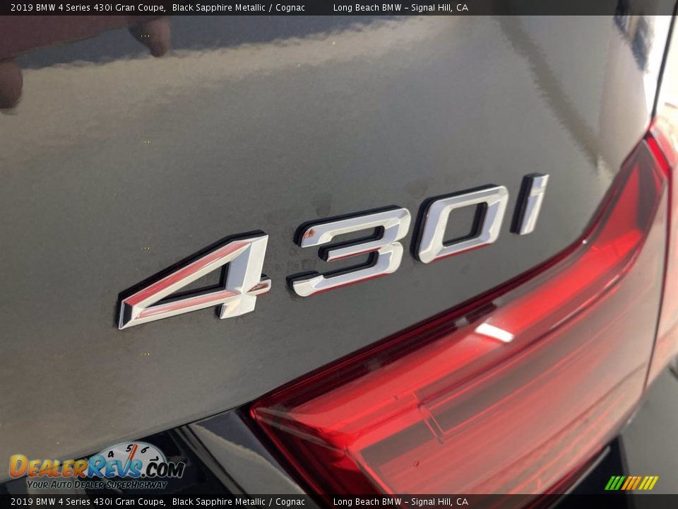 2019 BMW 4 Series 430i Gran Coupe Black Sapphire Metallic / Cognac Photo #11