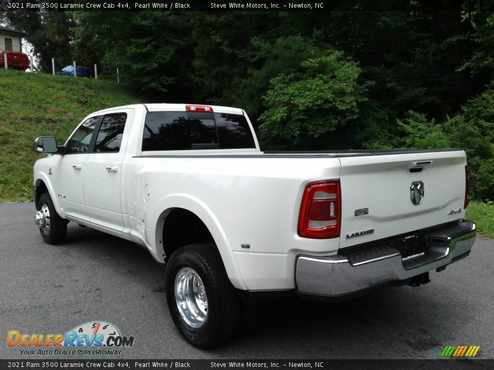 2021 Ram 3500 Laramie Crew Cab 4x4 Pearl White / Black Photo #9