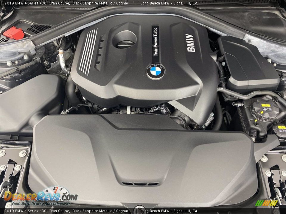2019 BMW 4 Series 430i Gran Coupe Black Sapphire Metallic / Cognac Photo #12