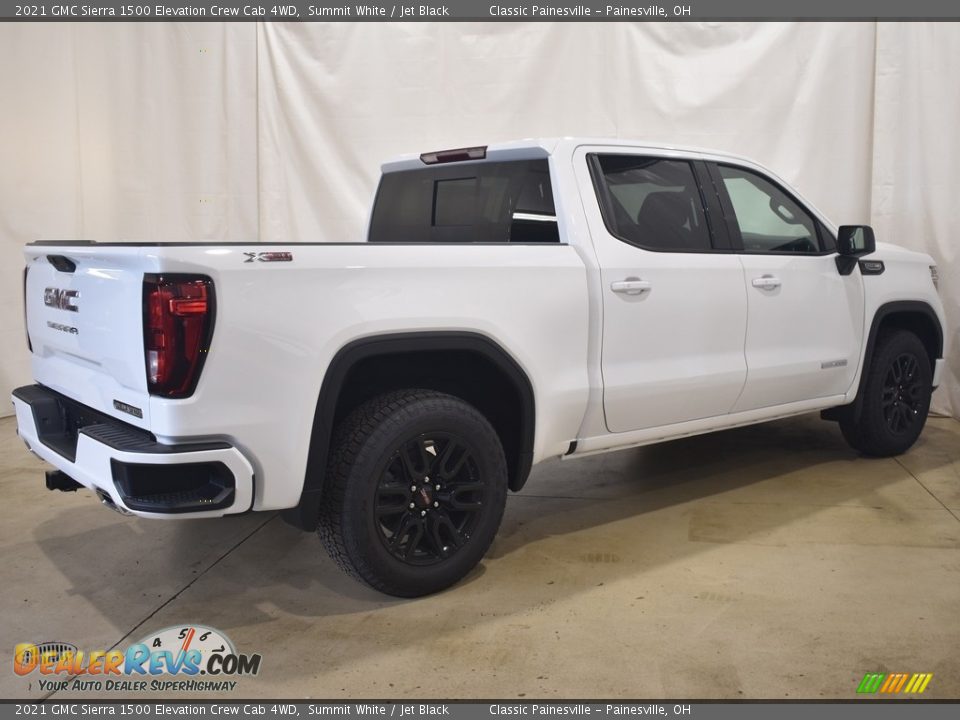 2021 GMC Sierra 1500 Elevation Crew Cab 4WD Summit White / Jet Black Photo #2