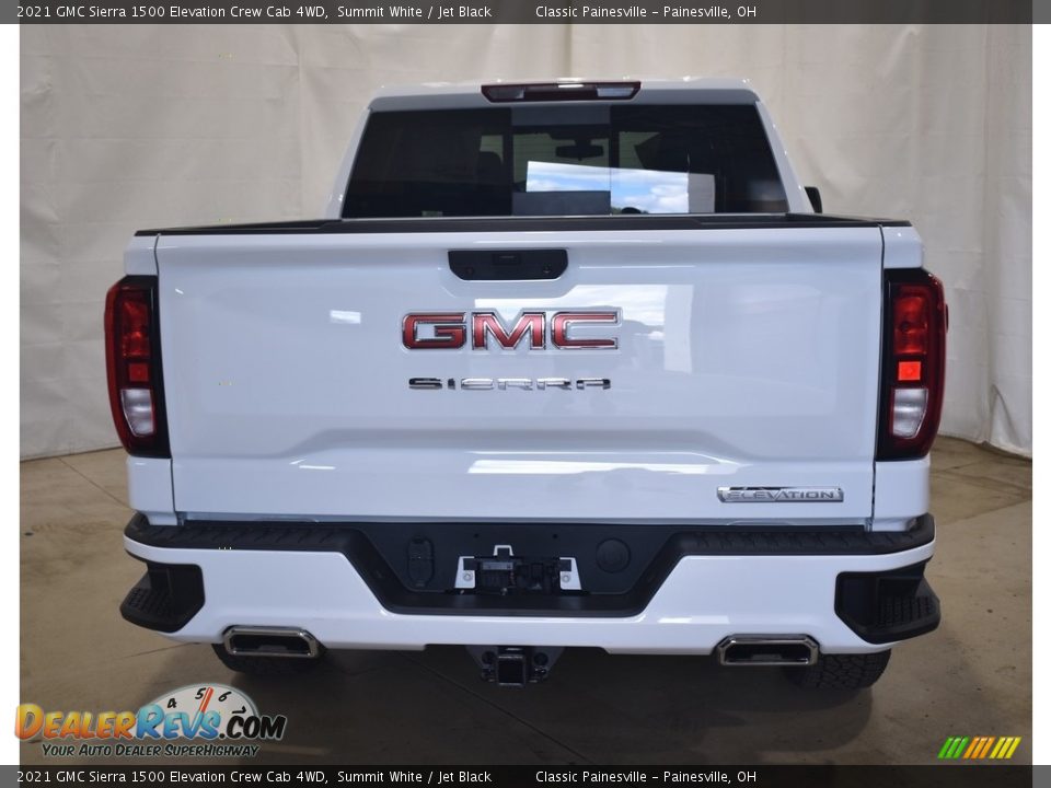 2021 GMC Sierra 1500 Elevation Crew Cab 4WD Summit White / Jet Black Photo #3