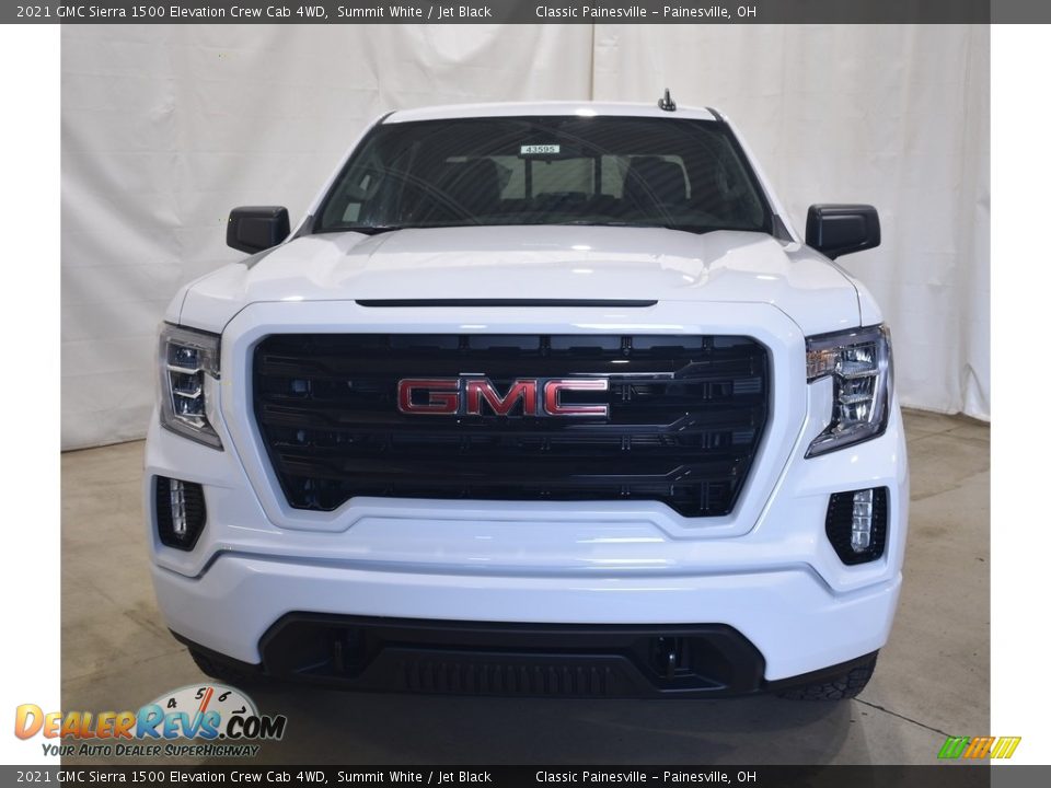 2021 GMC Sierra 1500 Elevation Crew Cab 4WD Summit White / Jet Black Photo #4