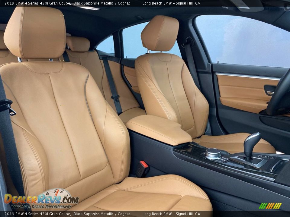 2019 BMW 4 Series 430i Gran Coupe Black Sapphire Metallic / Cognac Photo #34