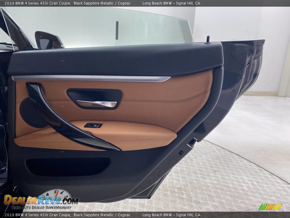 2019 BMW 4 Series 430i Gran Coupe Black Sapphire Metallic / Cognac Photo #35