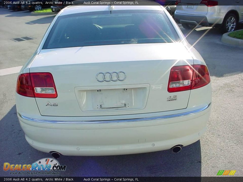 2006 Audi A8 4.2 quattro Arctic White / Black Photo #4